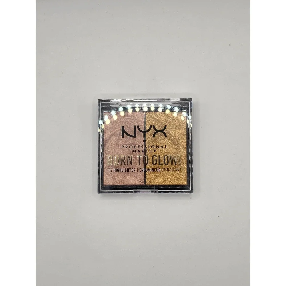 NYX‎ Professional Born To Glow Icy Highlighter Duo Rock Candy & Golden Cuffs